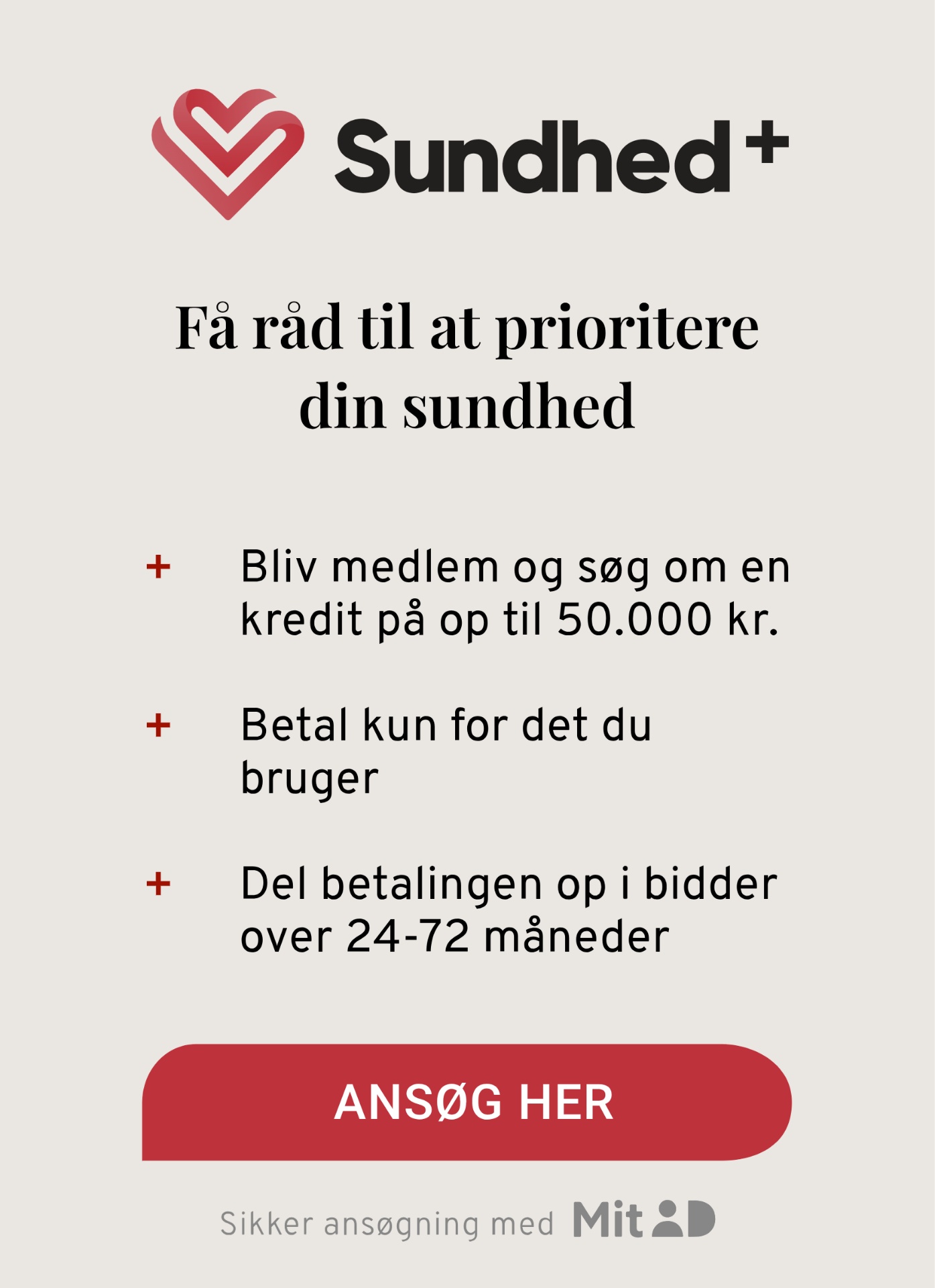 Sundhed+ - Klik for at læse mere